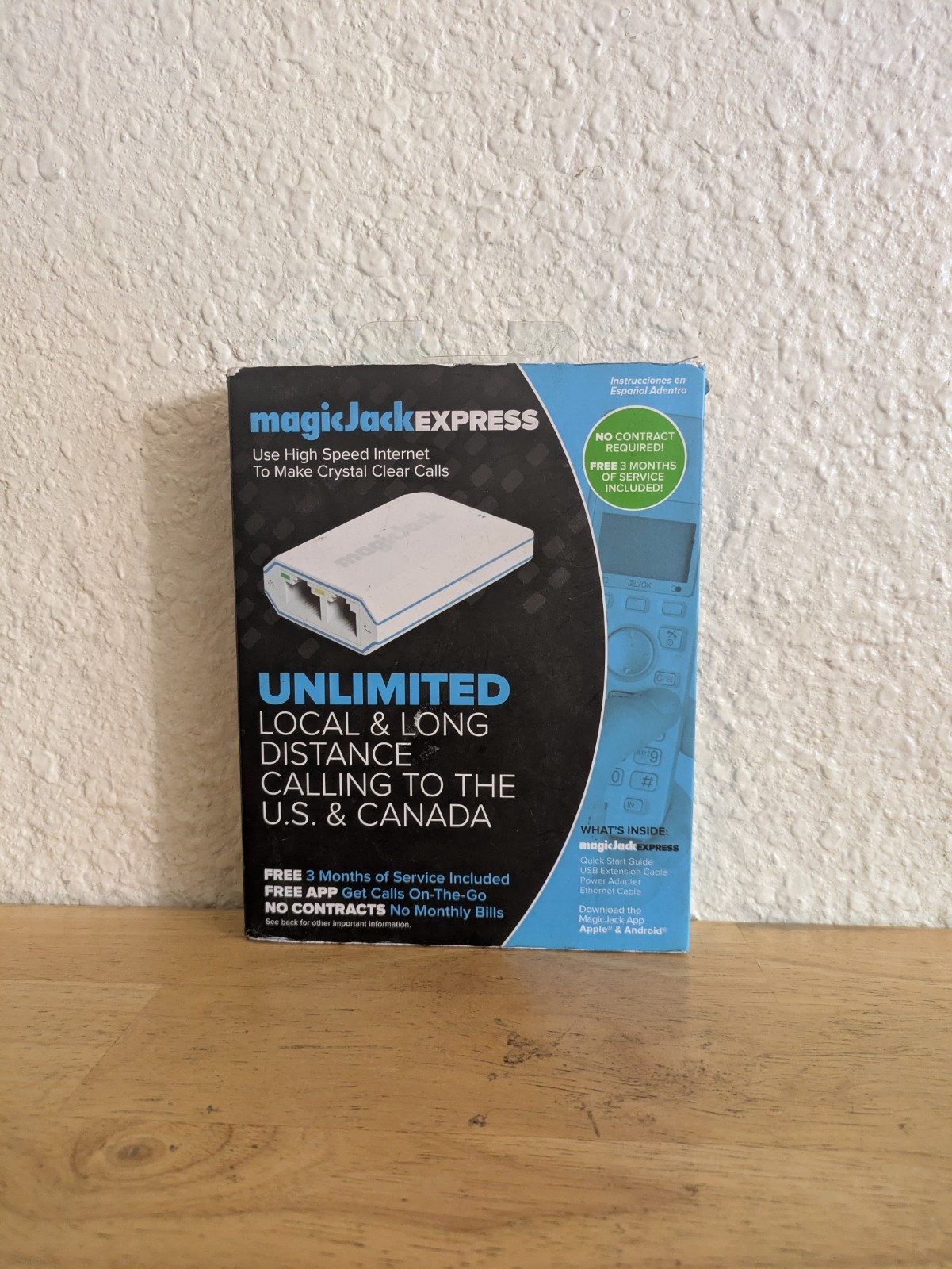 Magic Jack Express Digital Phone Service V13 Unlimited Calls to US & Canada