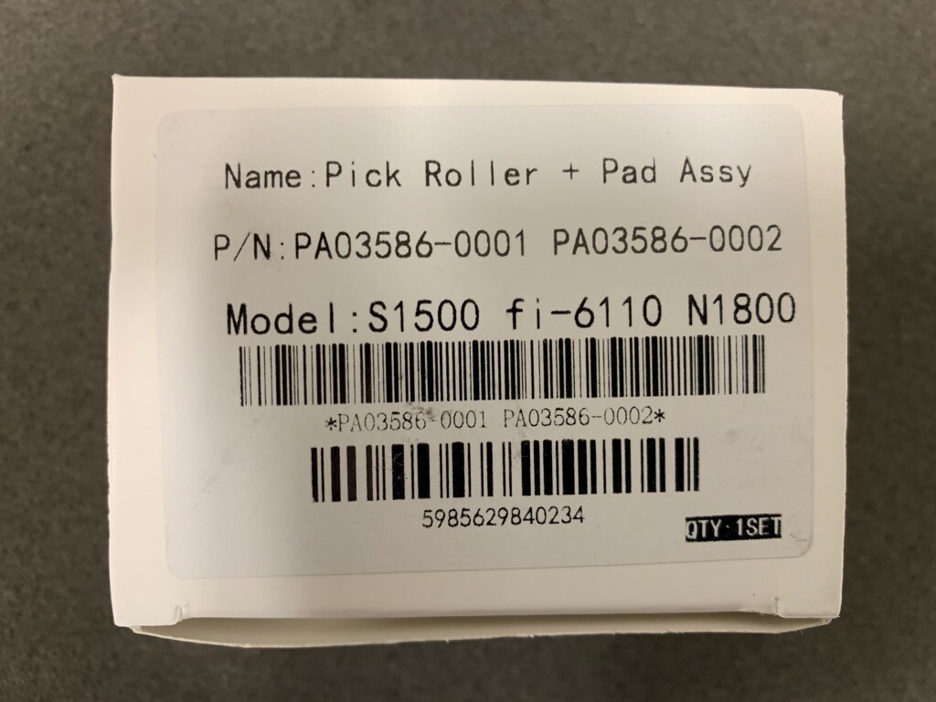 PA03586-0001 PA03586-0002 Pick Roller Pad Tire Kit Fujitsu S1500 S1500M Fi-6110