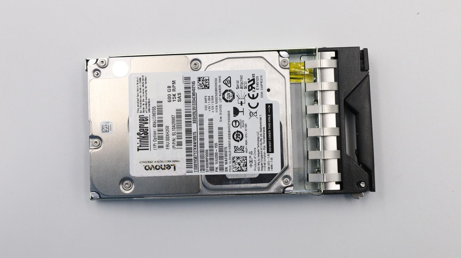 Lenovo 4XB0G88765 00XH268 ThinkServer SAS 600GB 12Gb/s 15K 2.5'' Hard Drive HDD