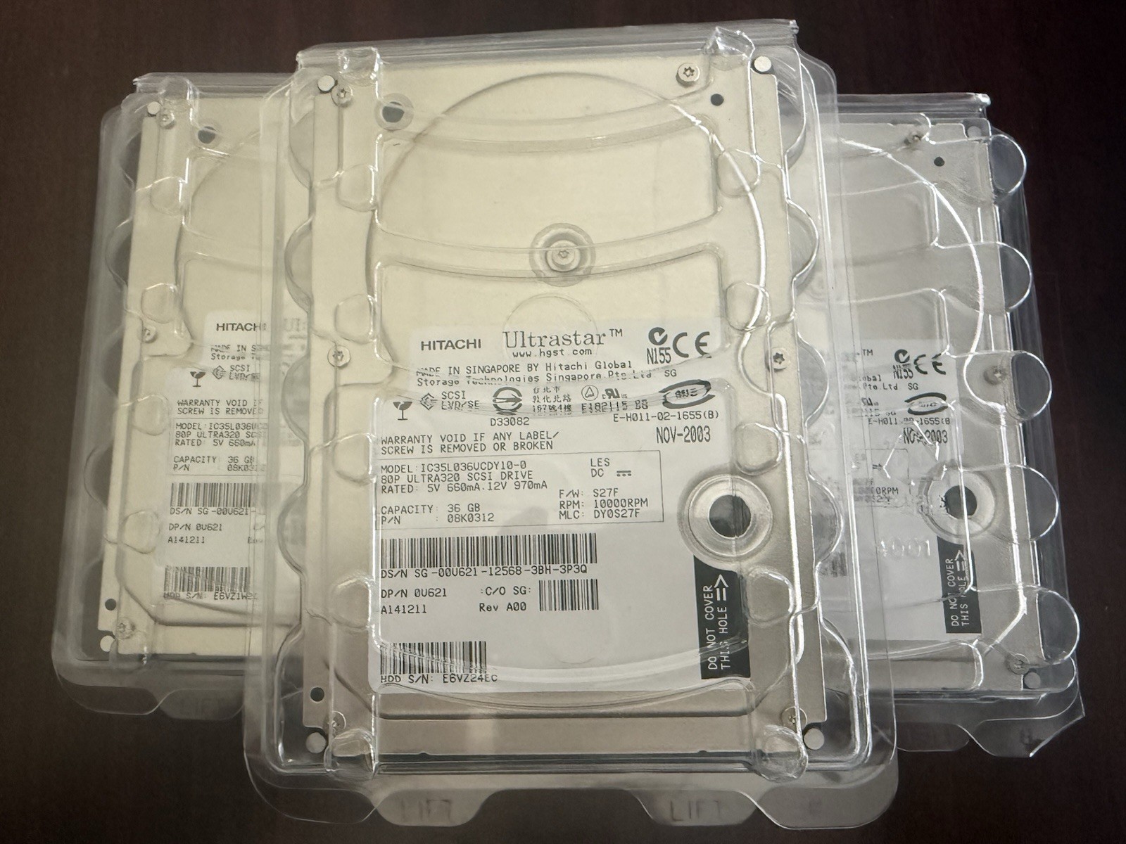 BRAND NEW - Hitachi IC35L036UCDY10-0 Ultra320 10K 80 PIN 36GB 3.5” SCSI Drive