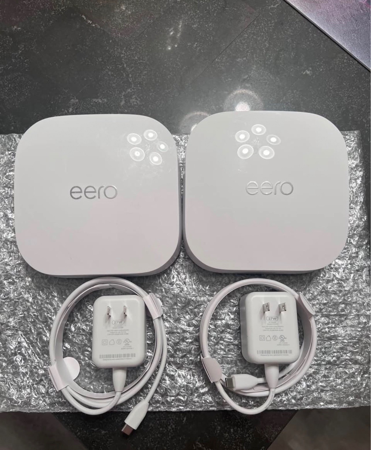 eero Pro 6E 2-Pack Tri-Band Mesh WiFi 6E Router Open Box