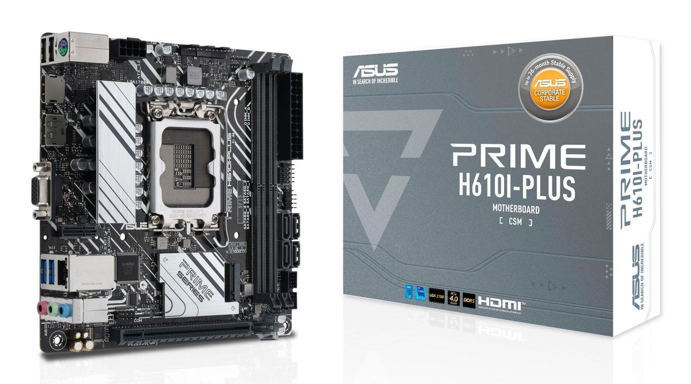 Asus 90MB1GB0-M0EAYC Prime H610I-Plus-Csm Intel H610 Lga 1700 Mini Itx ~E~