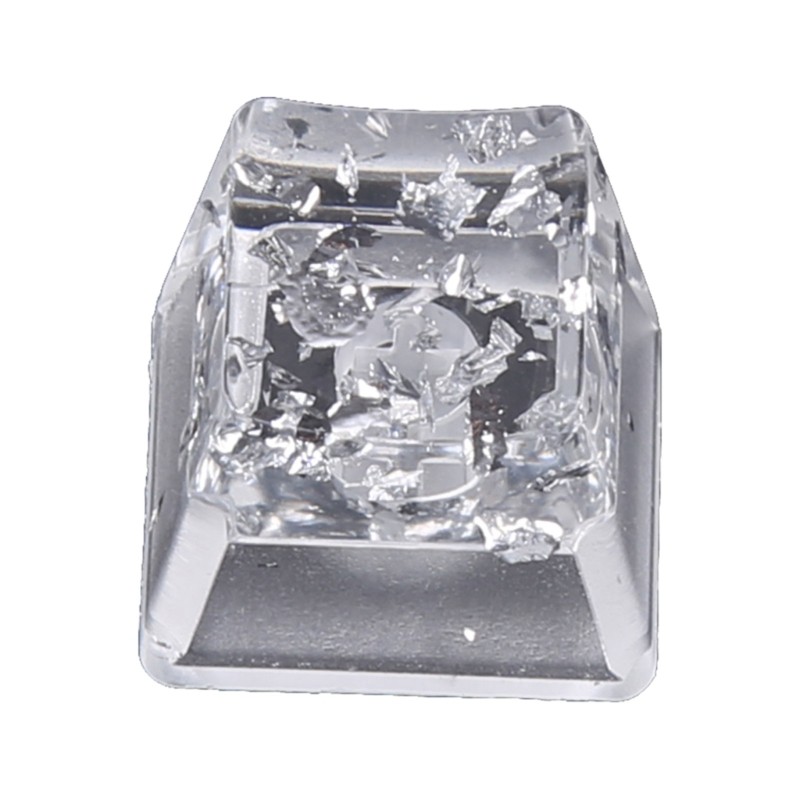 Handmade Silver Foil OEM Profile Resins Backlit Keycap for Mechanical Keyboards