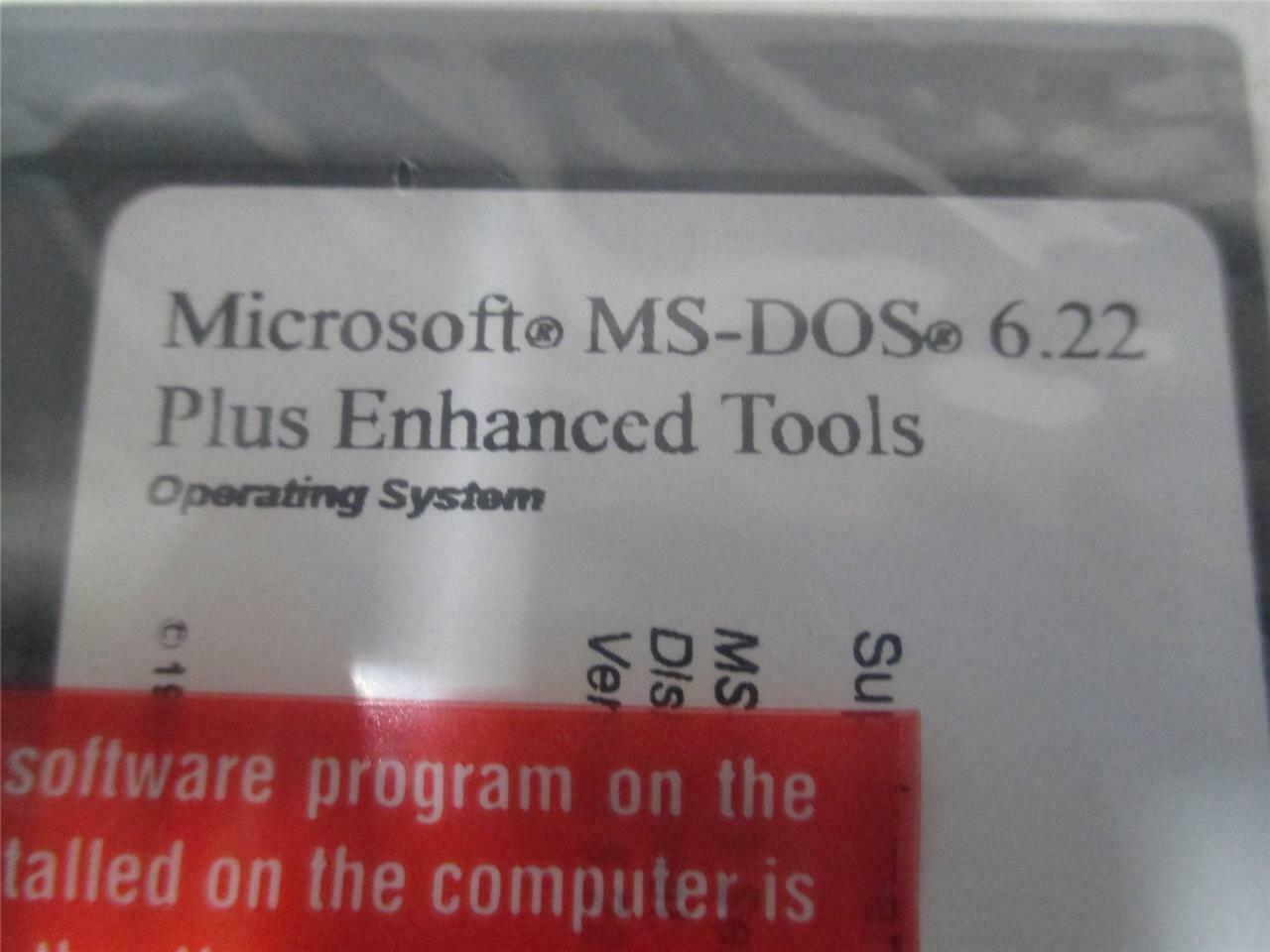Genuine: Microsoft MS-DOS 6.22 Full Version with 3.5 disks & COA New Sealed