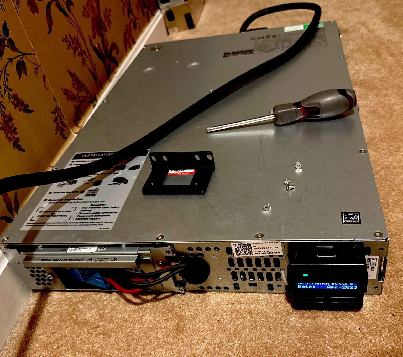 APC Smart-UPS 3000VA 2U SMT3000RM2UC– No Batteries (Tray & Harness Included)