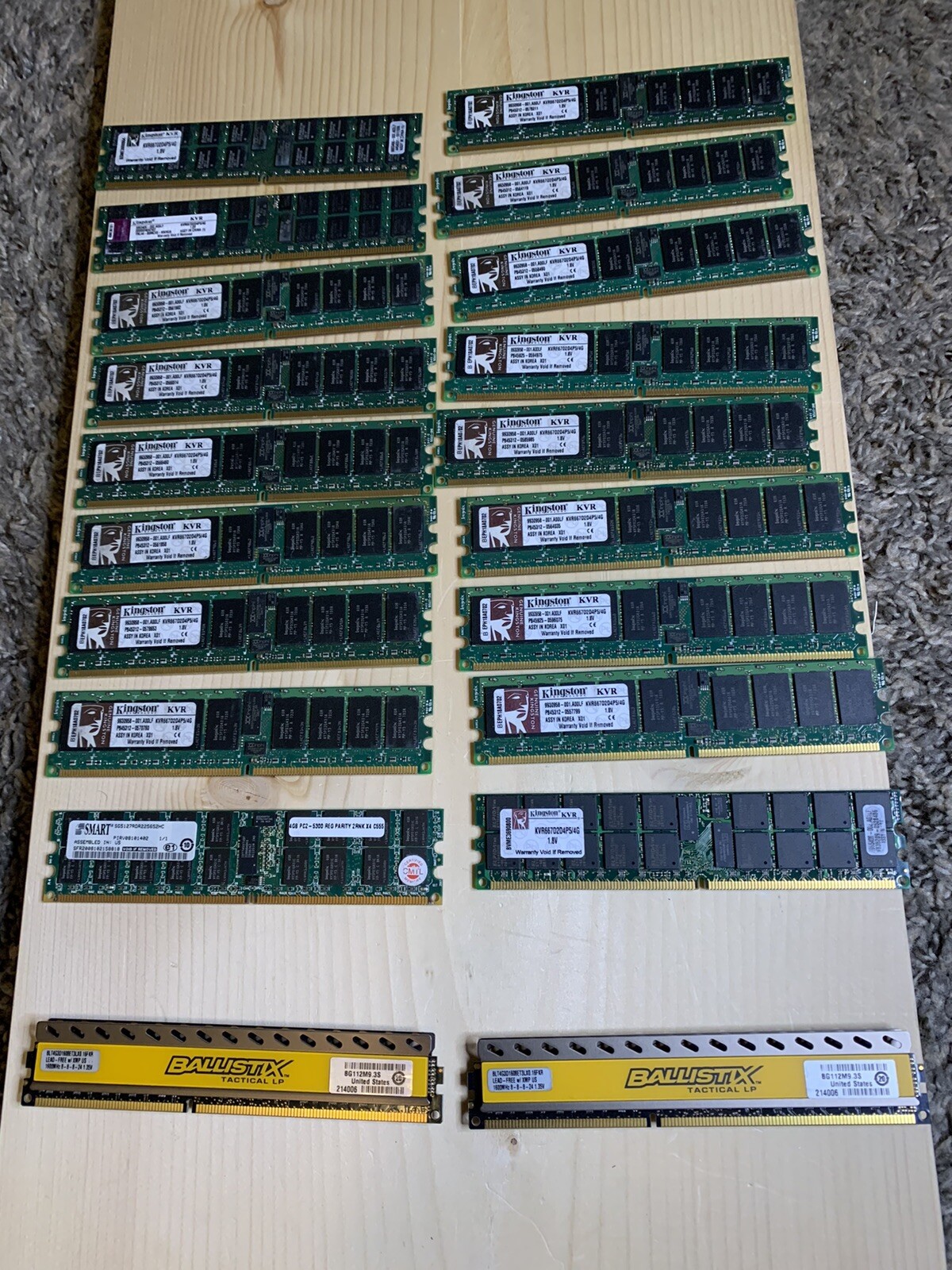 Lot of 20  (4GB) RAM Memory - Mixed Brand (MAKE OFFER)