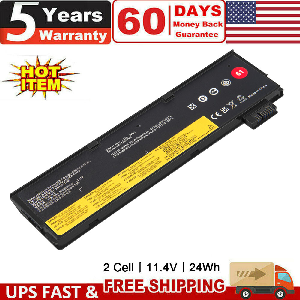 61 Battery For Lenovo Thinkpad T470 T480 T570 T580 P51s P52s 01AV427 01AV423 