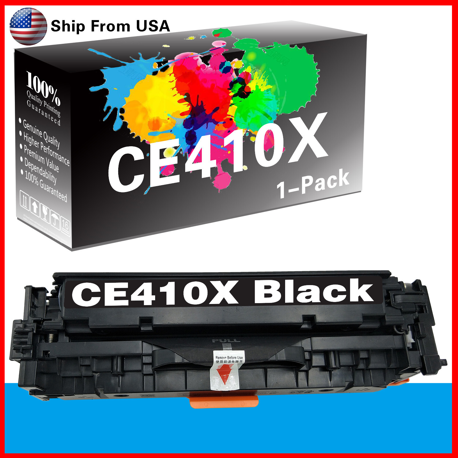 1PK 305X 305A Black Toner Cartridge for Enterprise 400 color M375nw M451dn