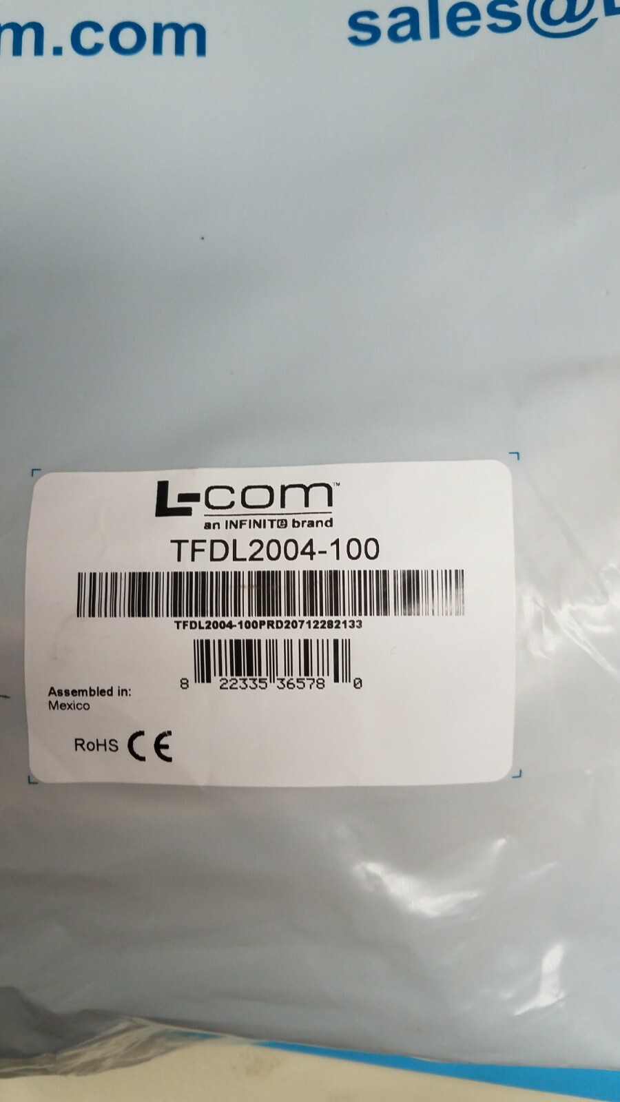 L-Com TFDL2004-100 Industrial Ethernet Cable 100ft New Sealed