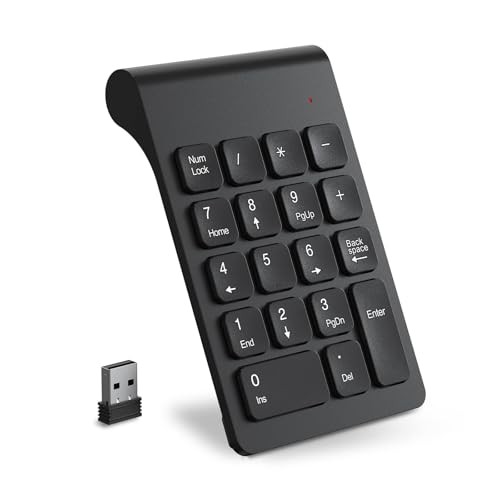 Cimetech Wireless Numeric Keypad 2.4GHz Ultra-Thin Portable Mini Ergonomic