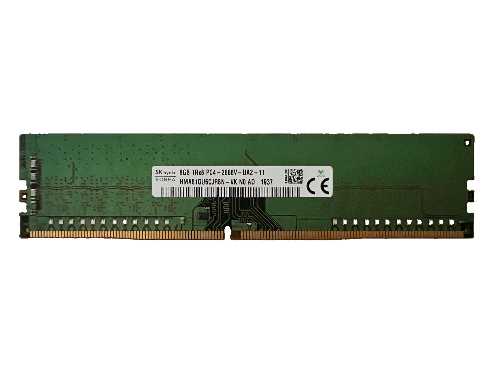 SK HYNIX 8GB PC4-2666V Desktop Ram / Memory - HMA81GU6CJR8N-VK •• 