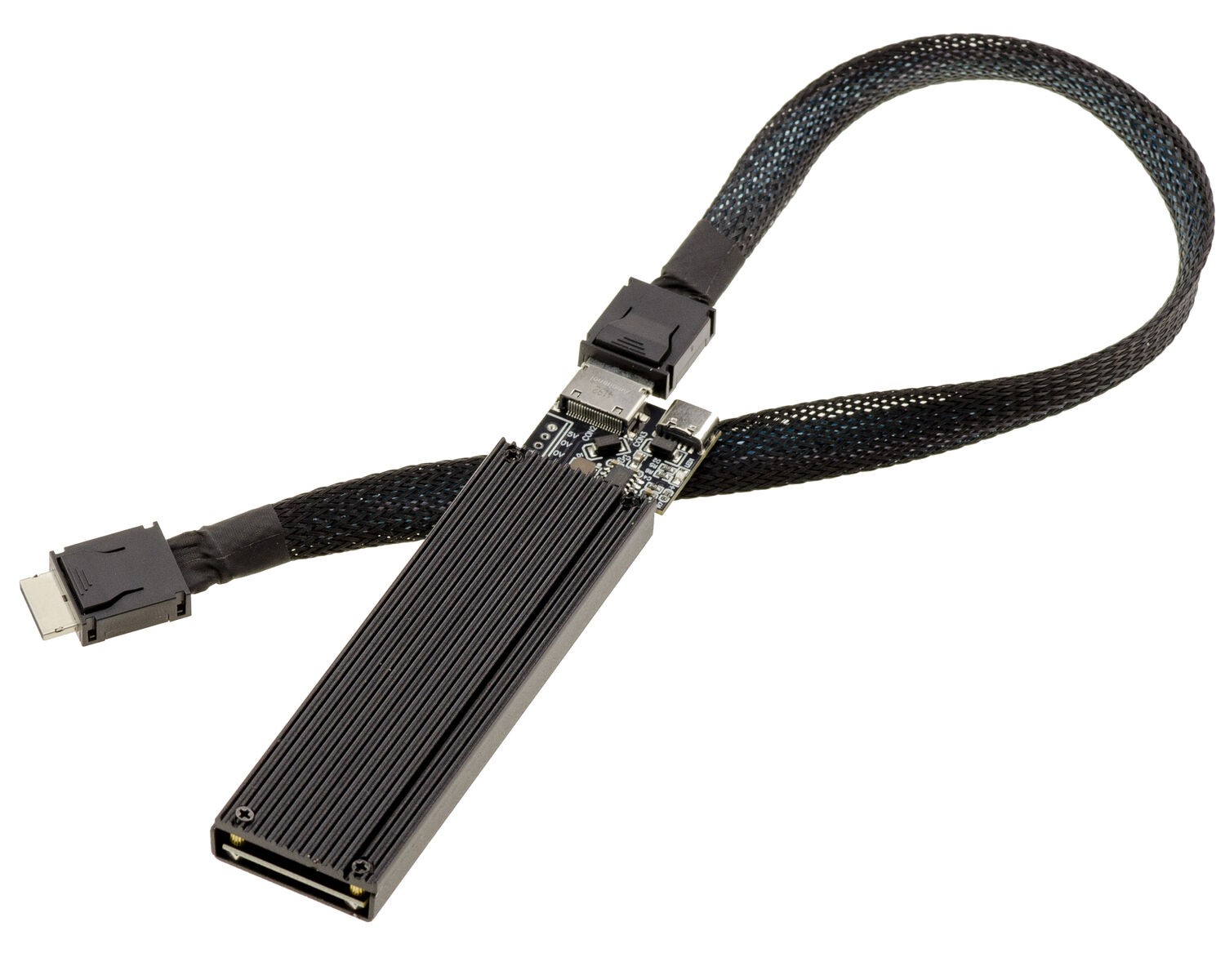 KALEA-INFORMATIQUE M.2 NVMe SSD to Oculink SFF-8612 PCIe 4.0 Adapter Cable 40 cm