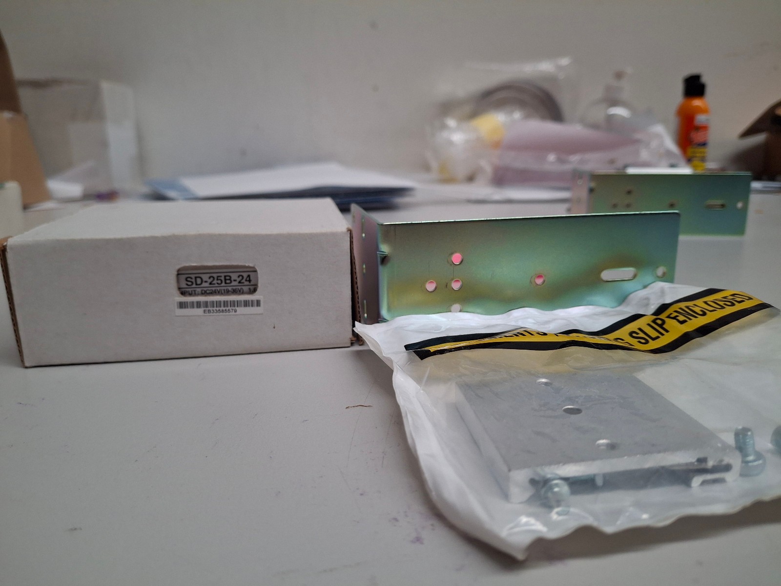 Mean Well SD-25B-24 Isolated DC-DC Power Supply with mounting brackets