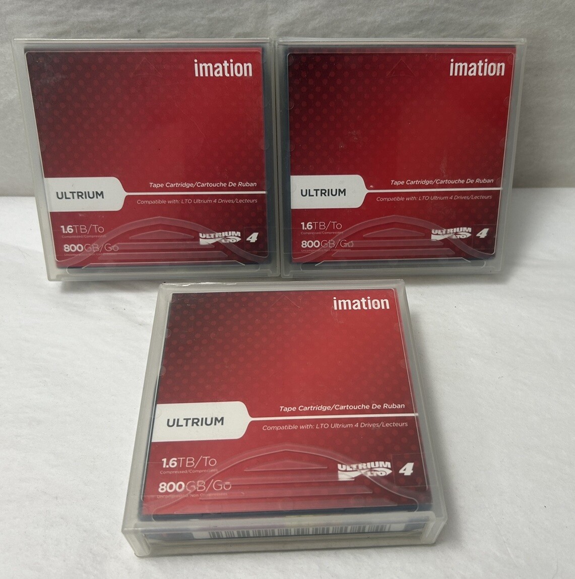 Imation Ultrium LTO-4 800GB/1.6TB Tape Cartridge 26592   3-PACK