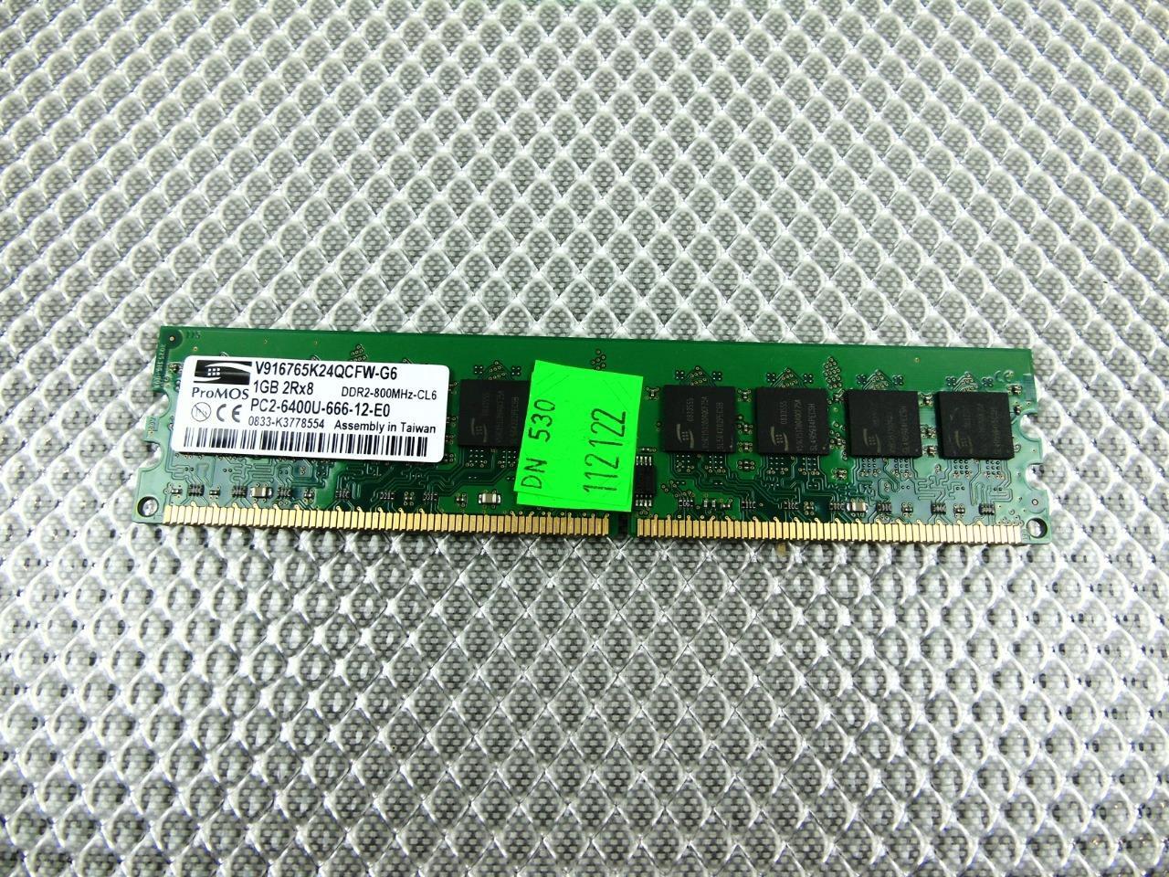 1GB  PC2-6400U 667MHz DDR2 Desktop Memory - ProMos V916765K24QCFW-G6