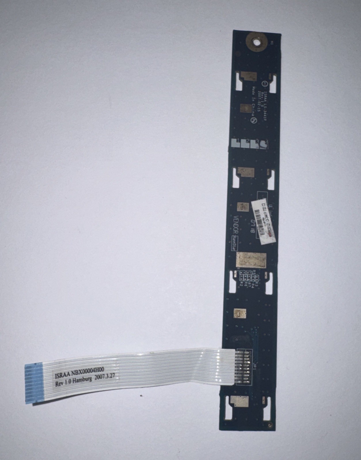 Multimedia Power Button Board Toshiba Satellite P200 NBX00004H00 LS-3441P