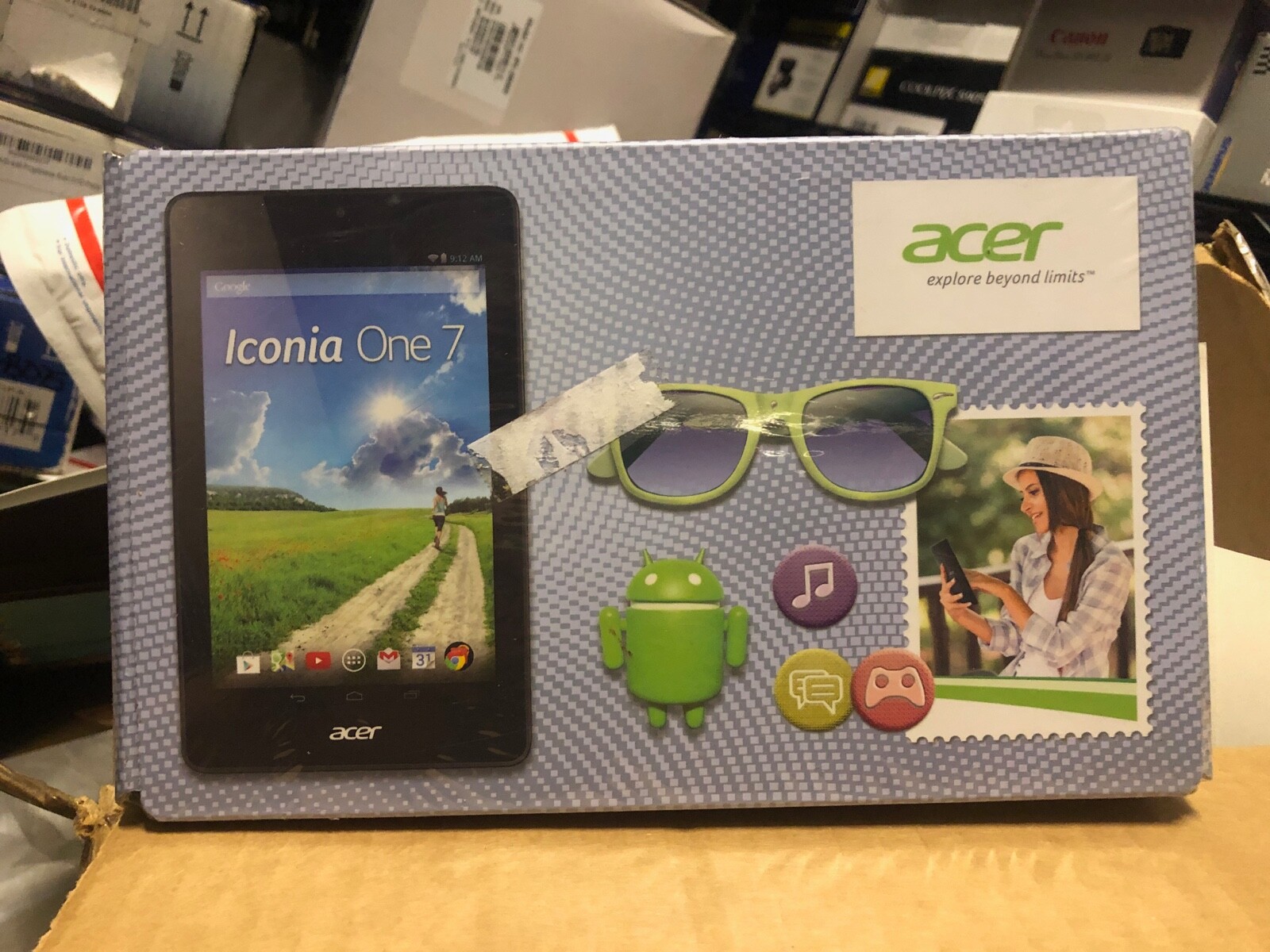NEW Acer Iconia One 7 B1-730 8GB, Wi-Fi, 7in - Black