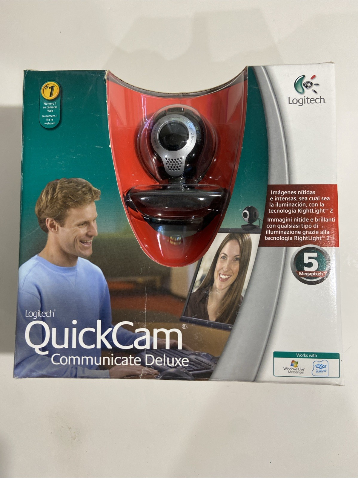 Logitech QuickCam Communicate Deluxe Rightlight 2 Technology Webcam Camera