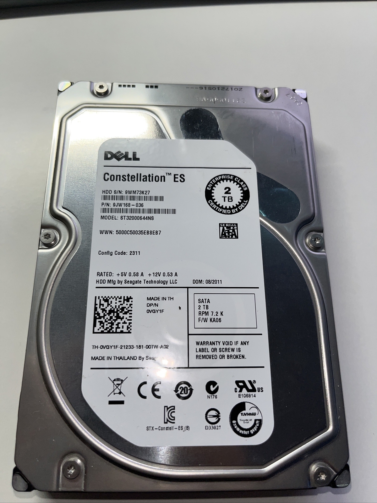 Dell 2 Tb Sata 3.5 Hdd