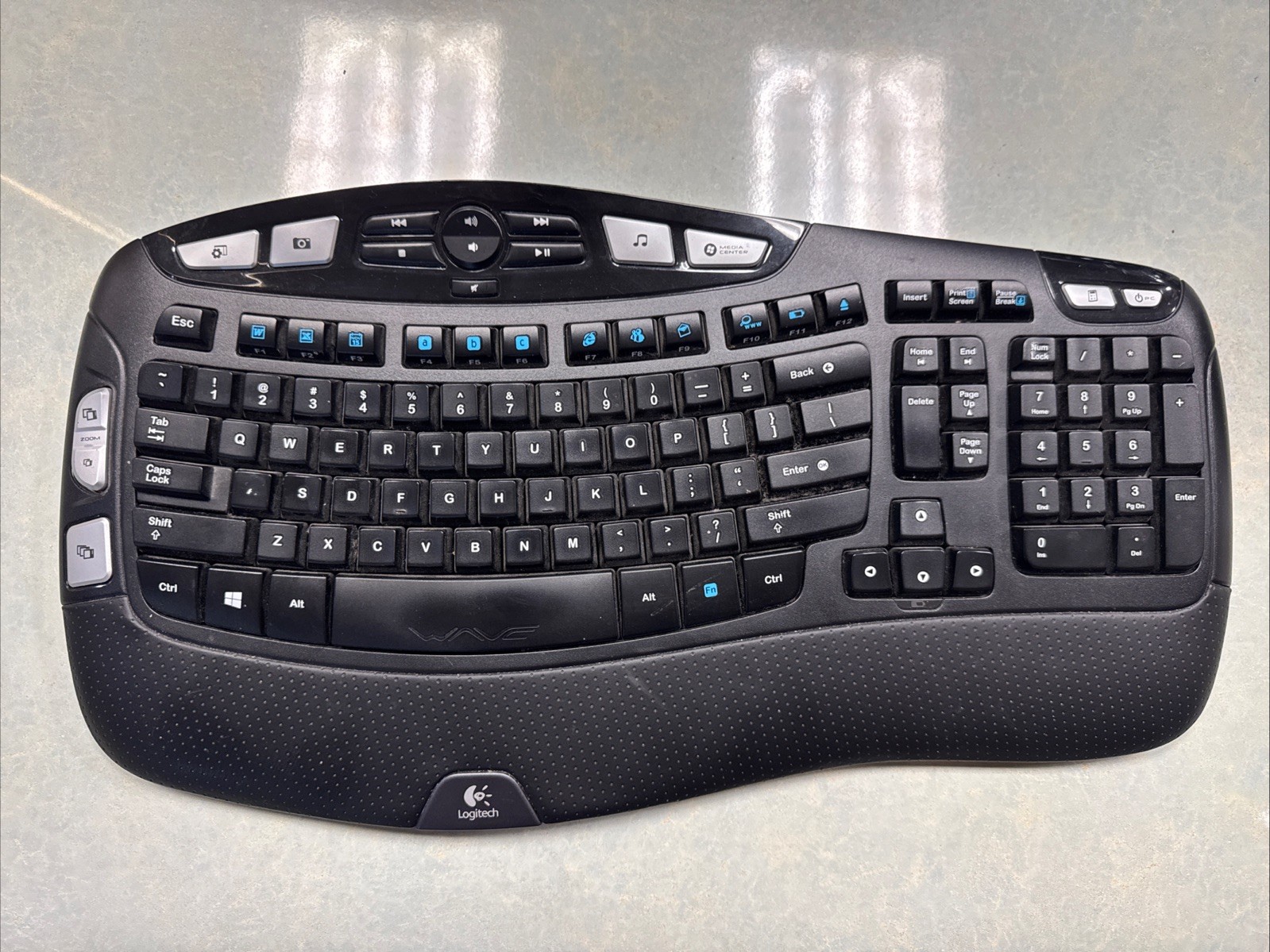 Logitech K-350 Wireless Wave  Keyboard No Dongle Included Model Y-RBN90
