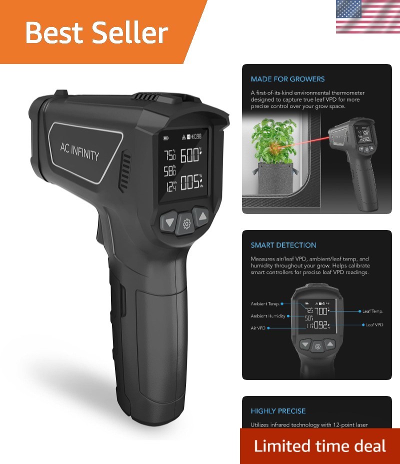 Infrared Digital Thermal Gun for VPD and Environmental Measurement Excellence
