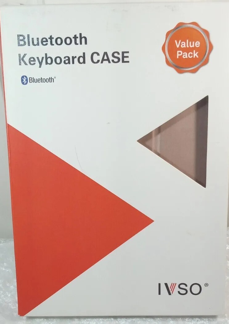 IVSO Wireless Magnetic Removable Bluetooth Keyboard Case for iPad Tablet 