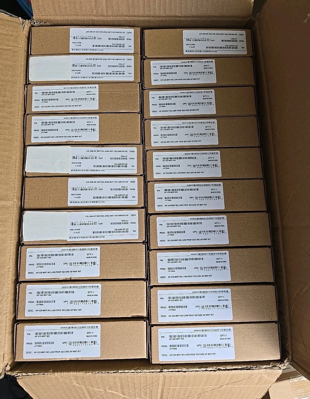 Aruba AP-220-MNT-W3 Wall/Ceiling Mount (JY706A) - Lot of 20