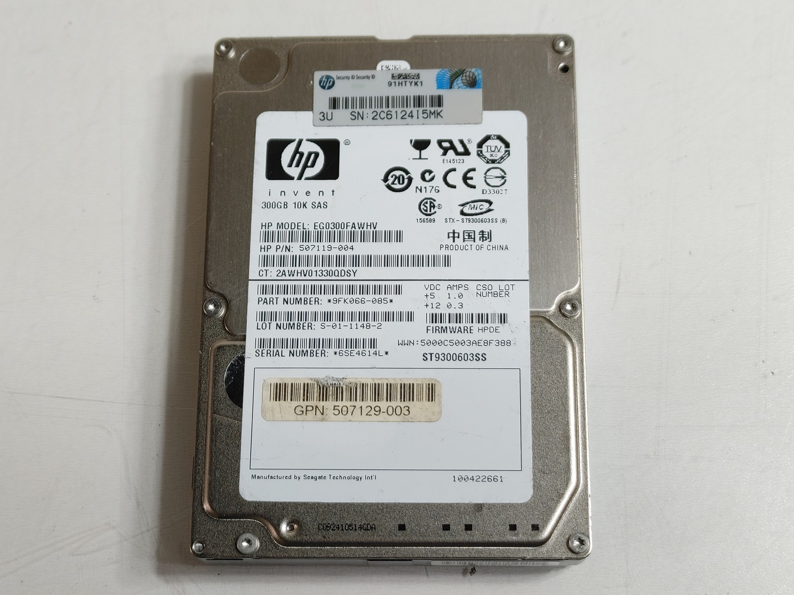 Seagate HP 10K.3 ST9300603SS 300 GB 2.5" SAS 2 Enterprise Hard Drive