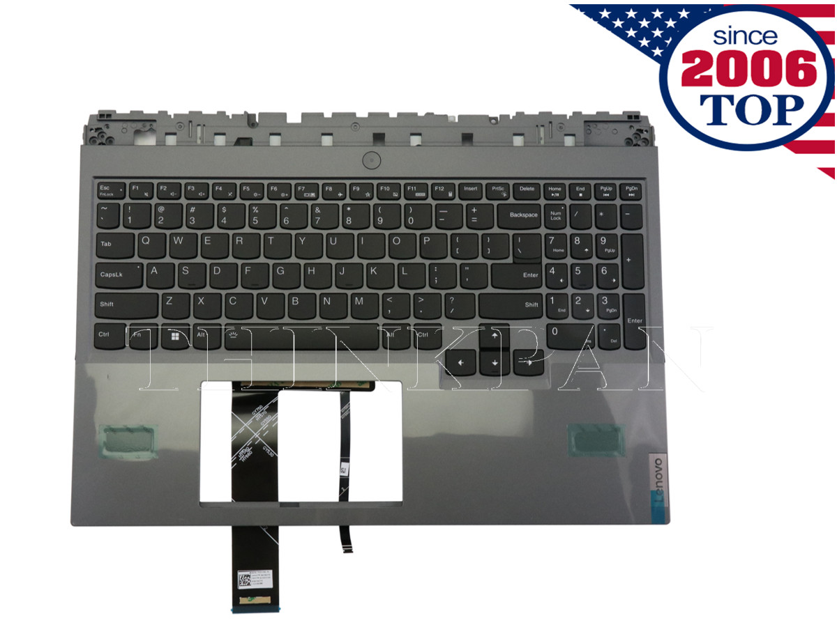 New Palmrest For Lenovo Legion 5 Pro-16ACH6H 5CB1C14952 Backlit Keyboard USA