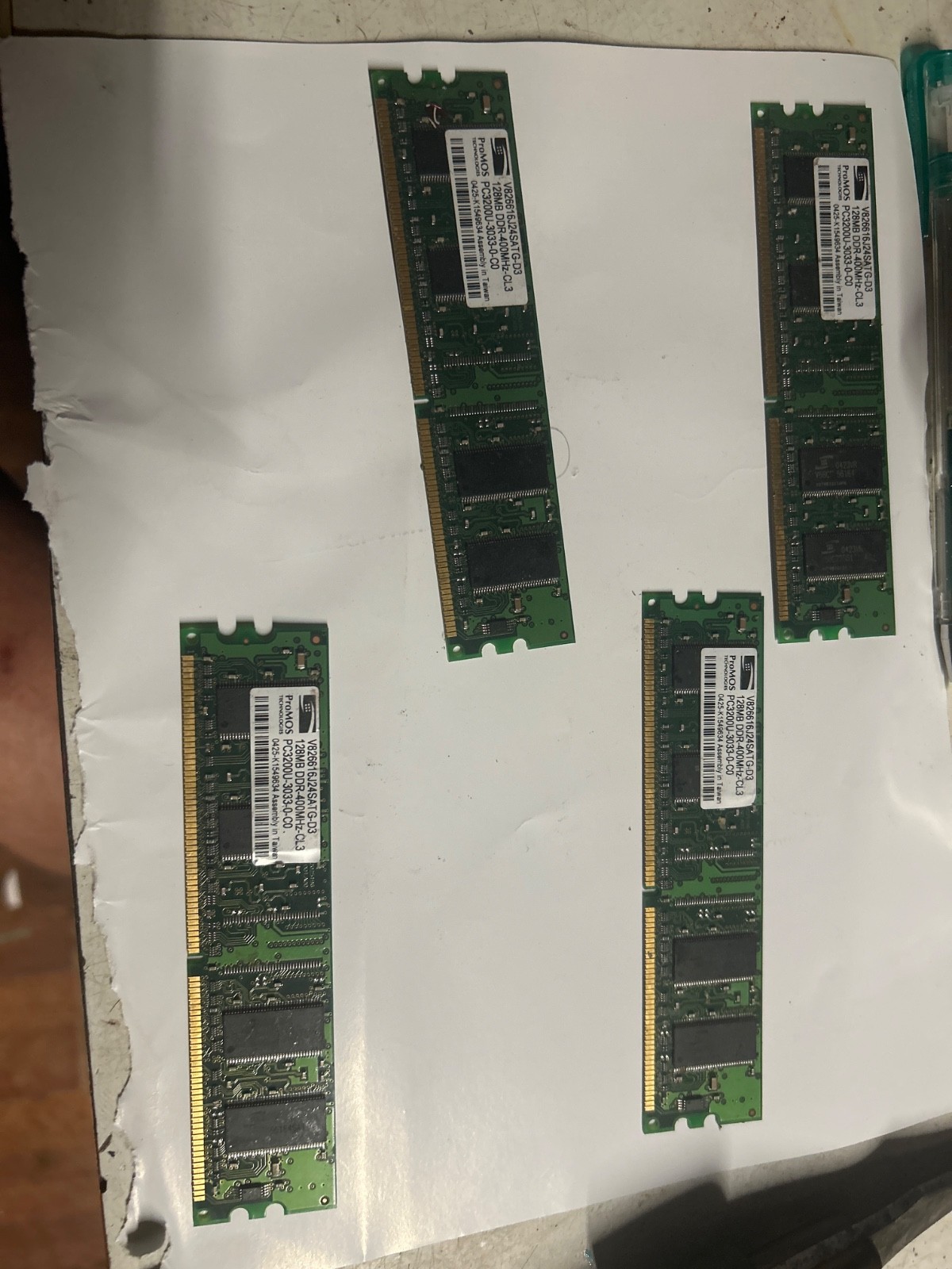 promos technologies 128MB DDR-400MHz-CL3 PC3200U-3033-Q-C0