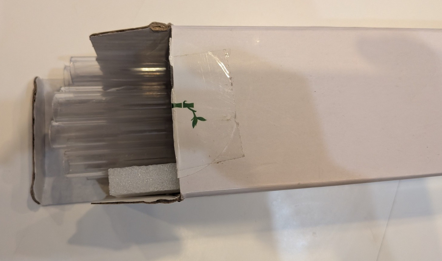 Dracaena.io 12 Pack PETG Hard Tubing - 14mm OD 10mm Clear