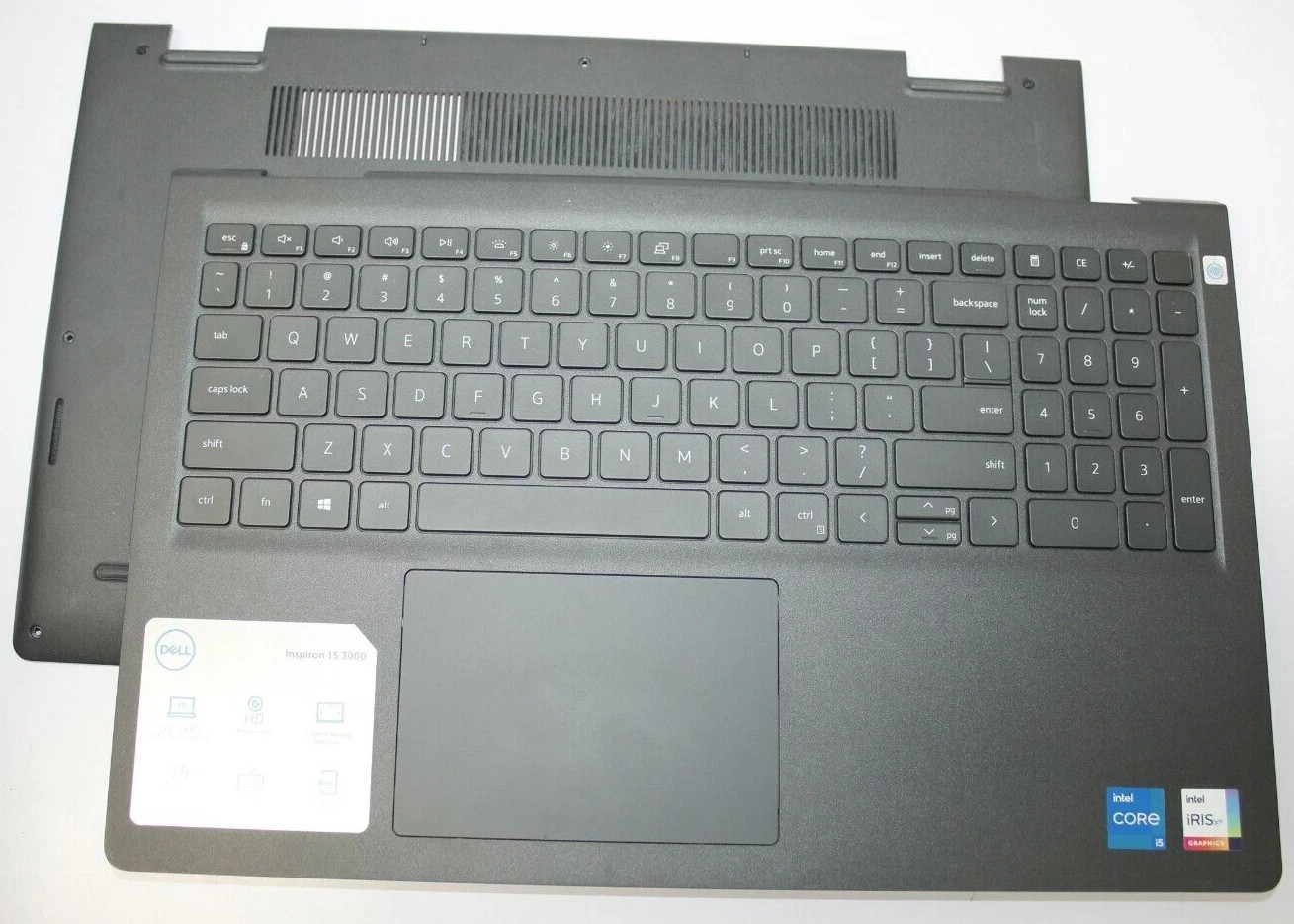 Genuine Dell Inspiron 3511 Palmrest + Laptop Bottom Case 54WVM R09DC 3JRFX