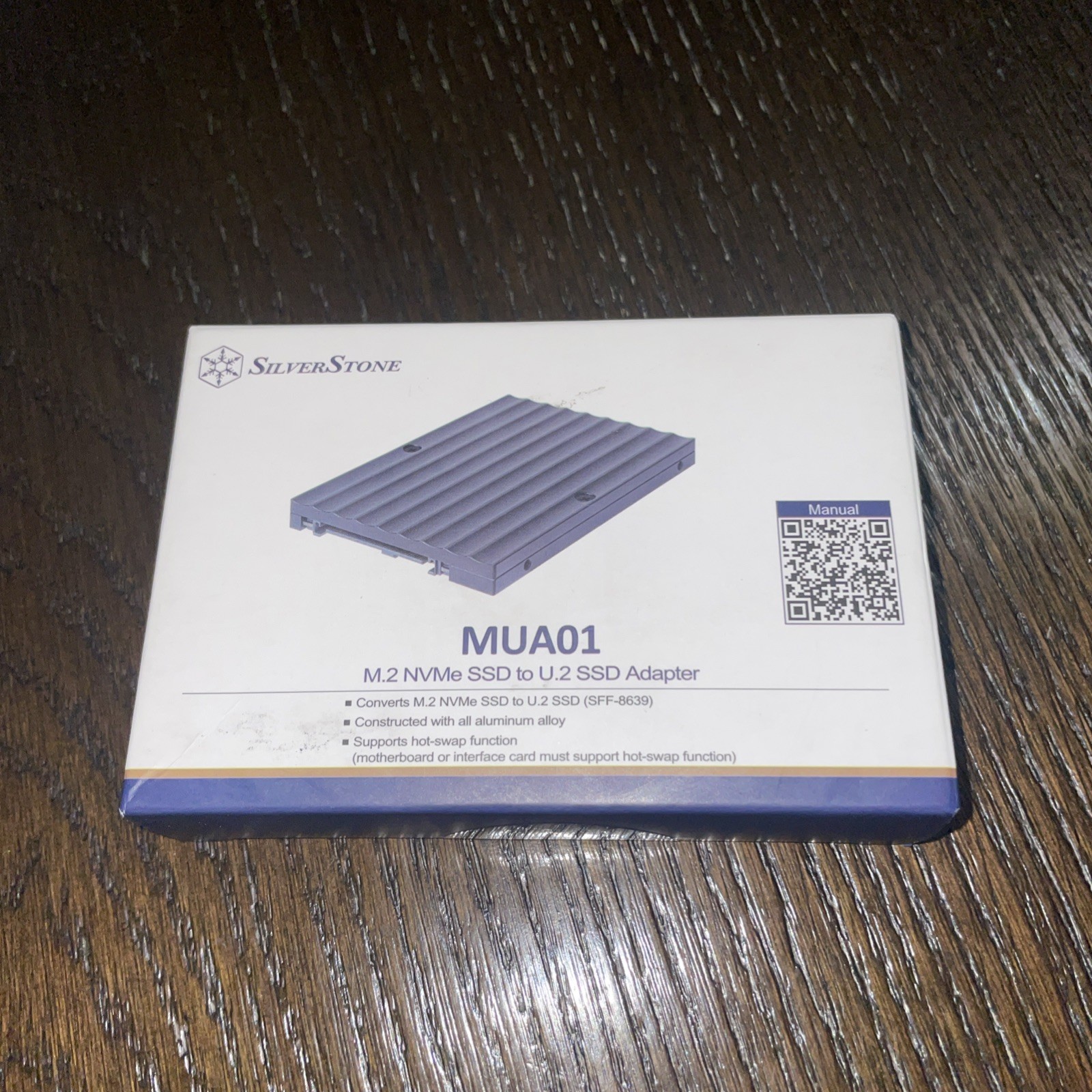 Silverstone MUA01 M.2 NVMe SSD to U.2 SSD Adapter