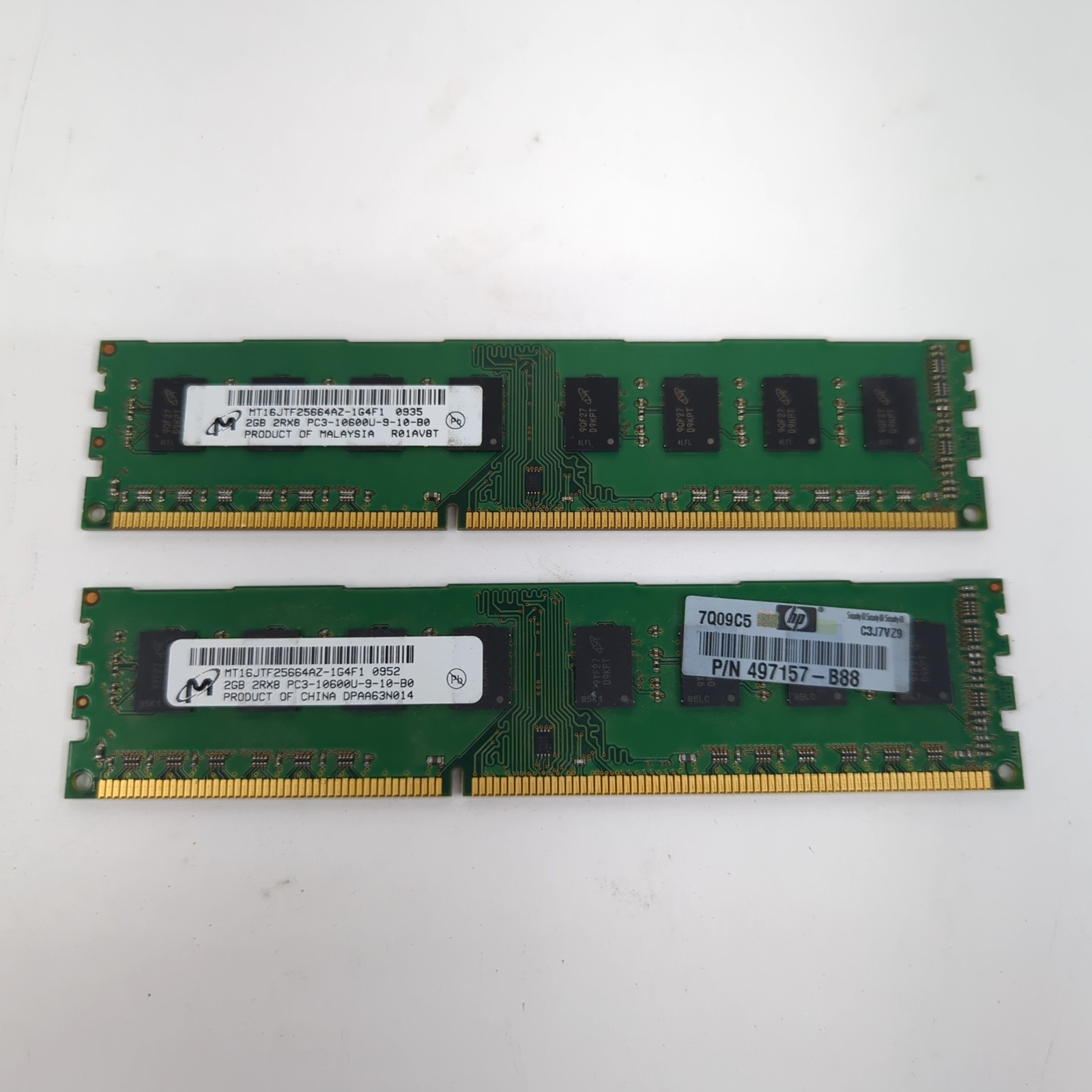 Micron 4GB (2x2GB) DDR3 Desktop RAM Memory PC3-10600U 1333MHz