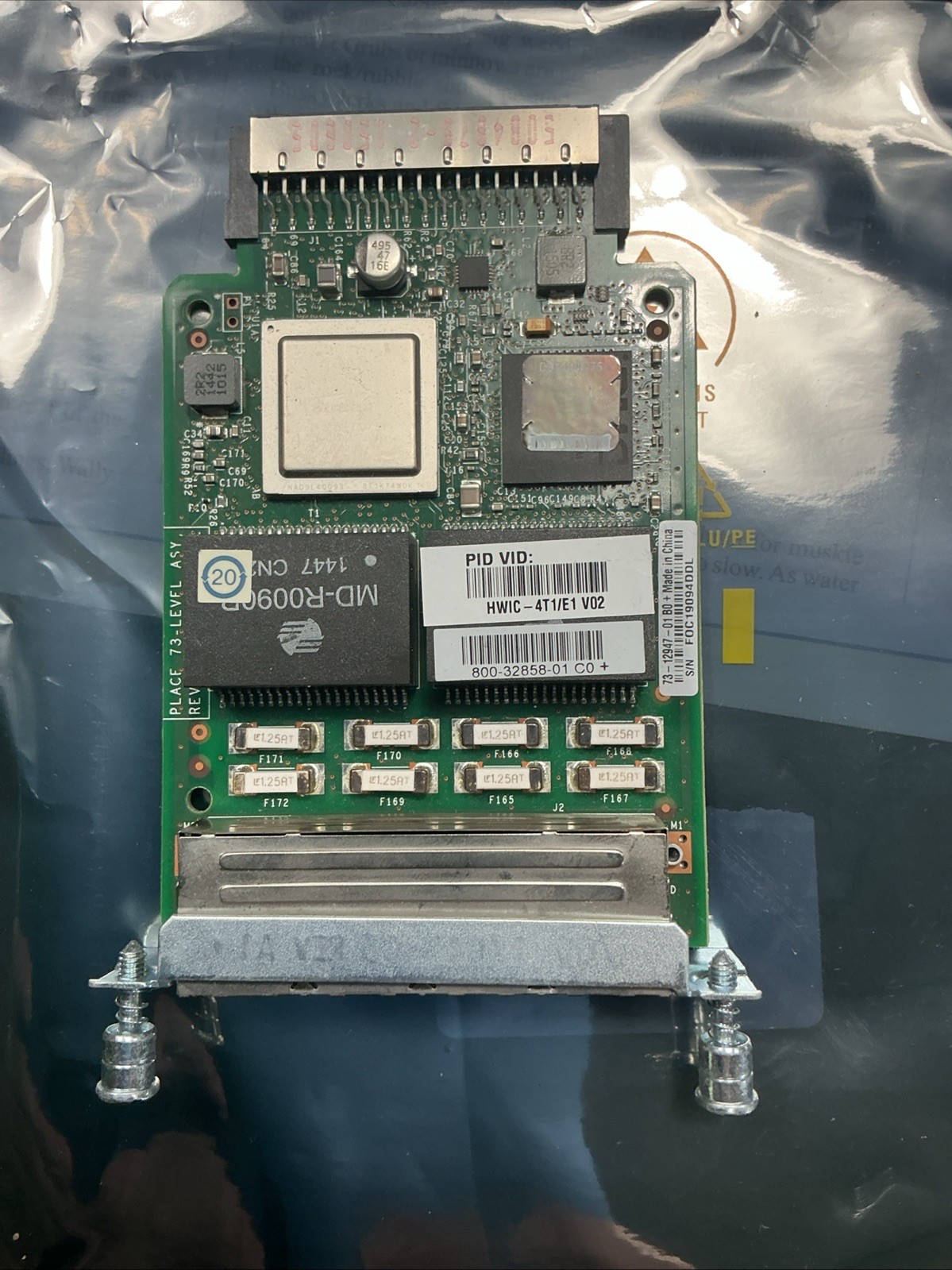 Cisco HWIC-4T1/E1 4-Port T1/E1 WAN Interface Card Serial RJ48 Module