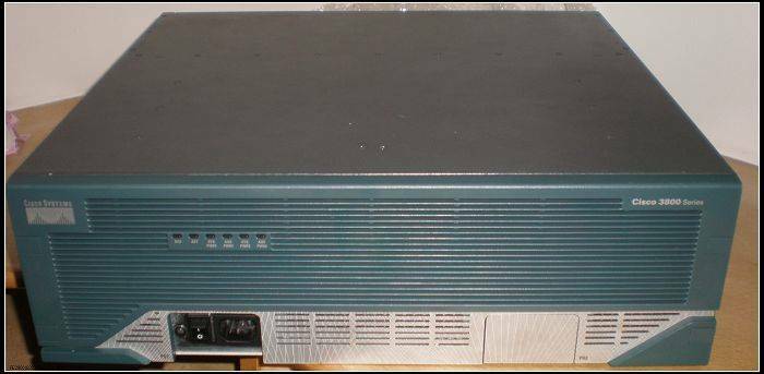 CISCO 3845/K9 GIGABIT ROUTER 512 RAM ios 15 CME CCNA CCNP