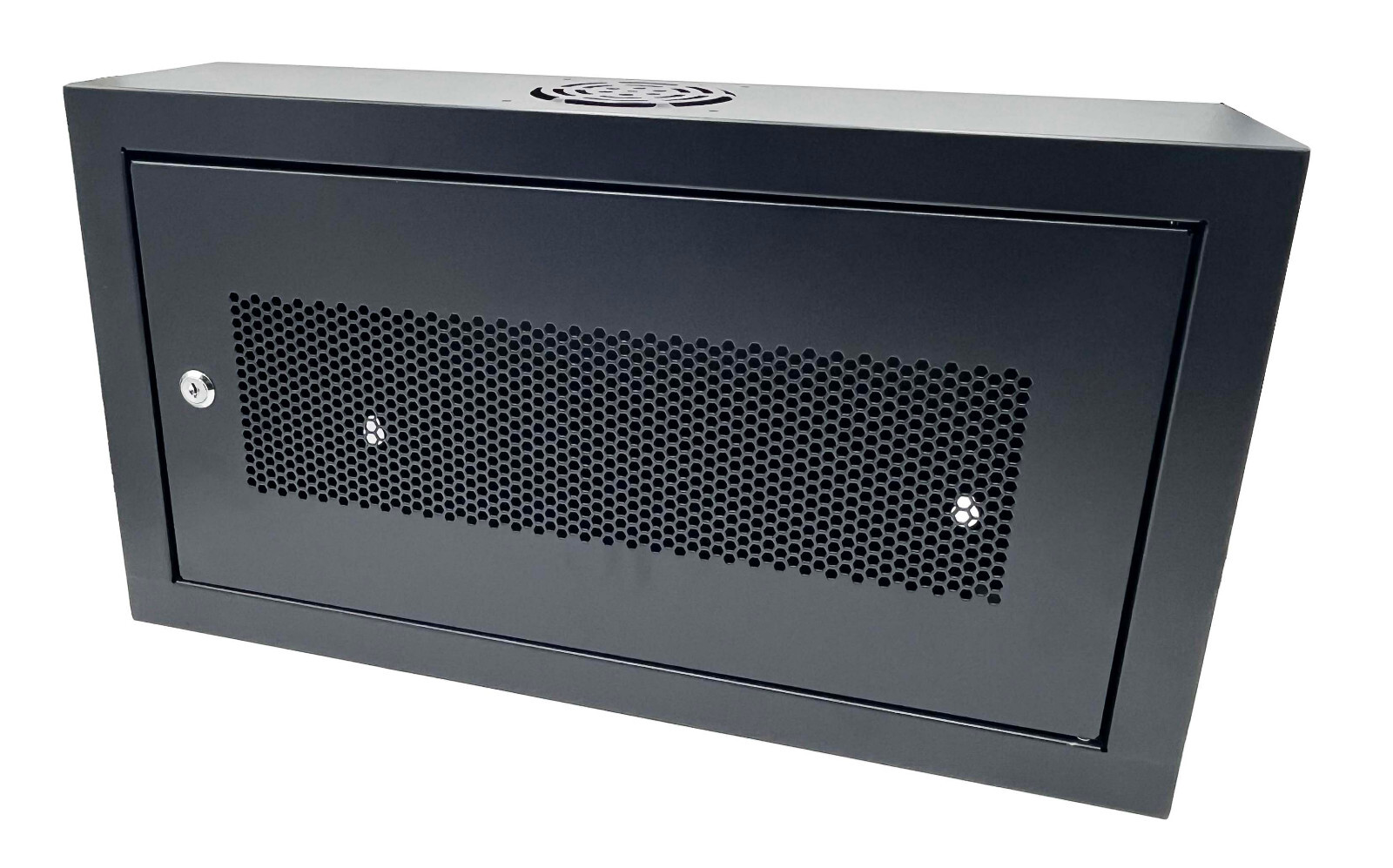 CNAweb 19 Inch 6U Slim SoHo Wall Mount Network Cabinet Enclosure 6" Depth Black