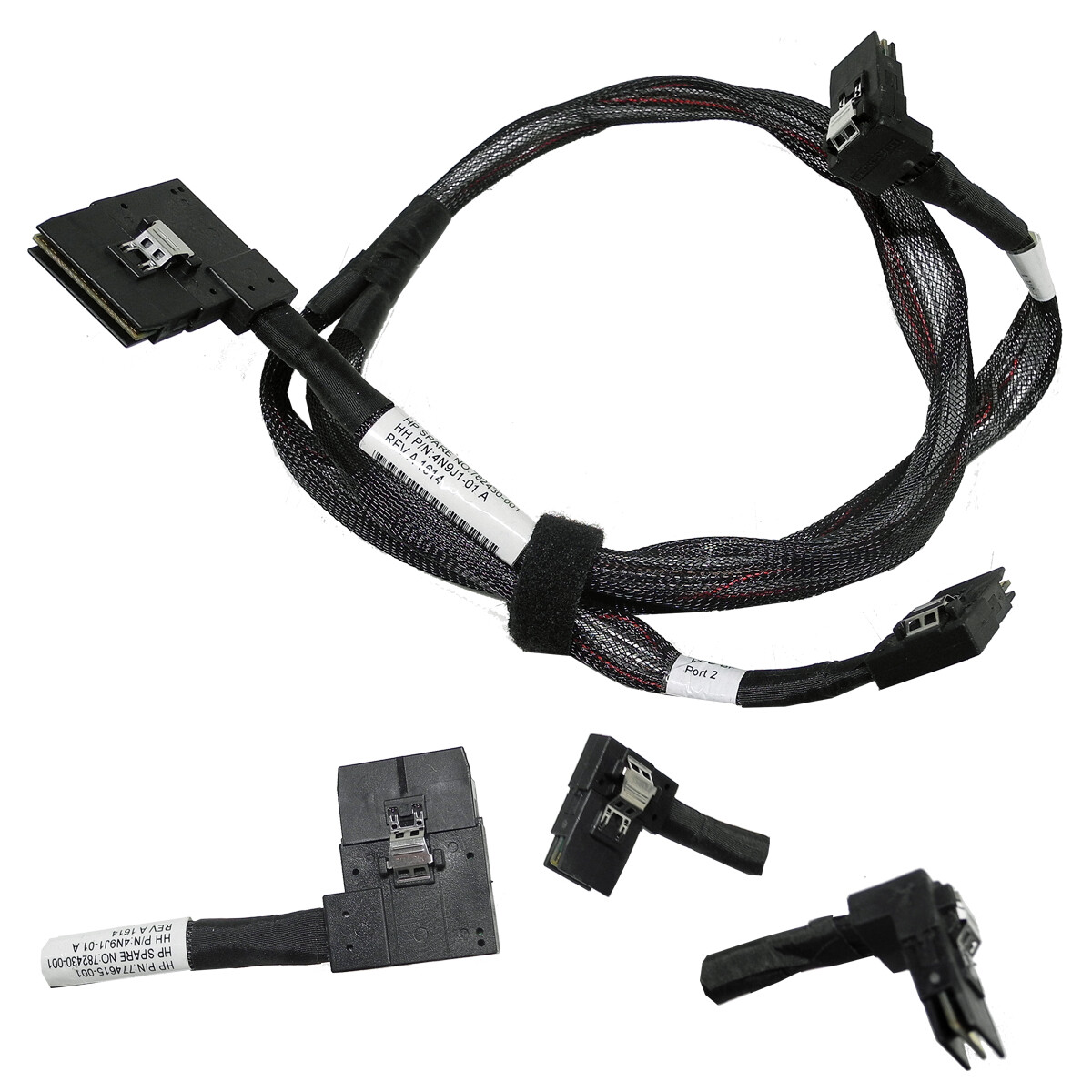 HP 782430-001 SAS Cable 60/75cm Long 1xSFF-8087 DoubleWide - 2xSFF-8087 Angle