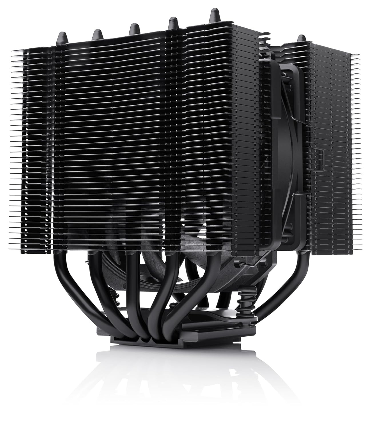 Noctua NH-D12L chromax.Black, Low-Height Dual-Tower CPU Cooler (120mm, Black) 