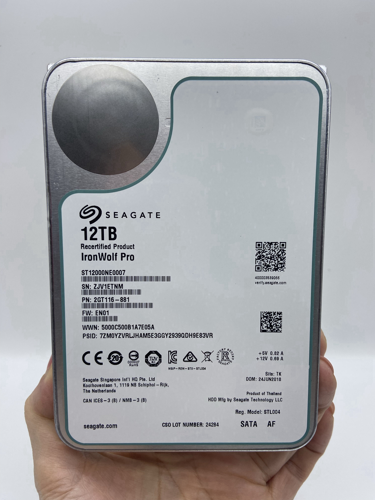 5X ST12000NE0007 Seagate Ironwolf Pro 12TB 7.2K SATA 3.5 Internal NAS Hard Drive