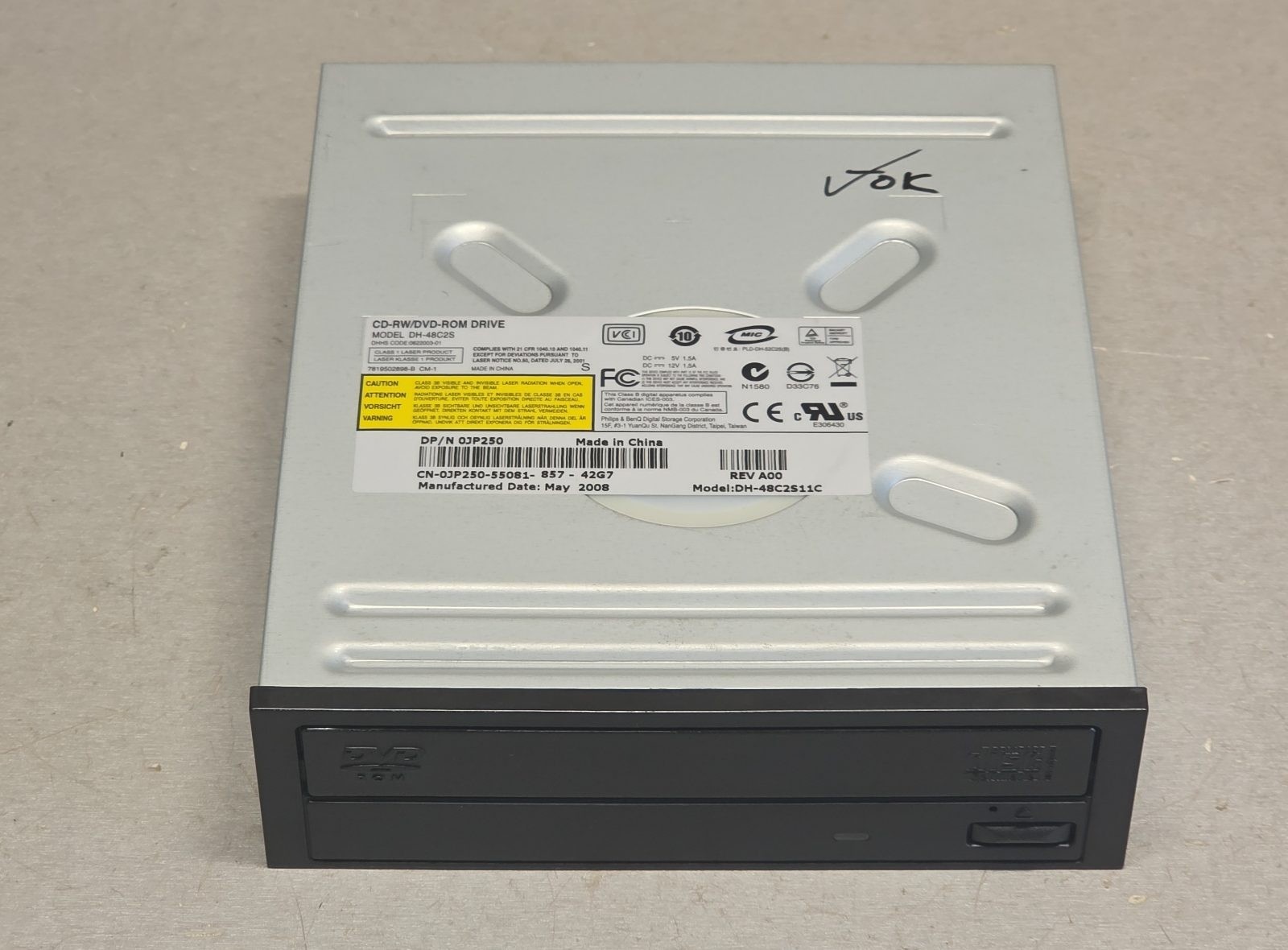 Philips & BenQ DH-48C2S 48x CD-RW DVD-ROM SATA Optical Drive DH-48C2S11C