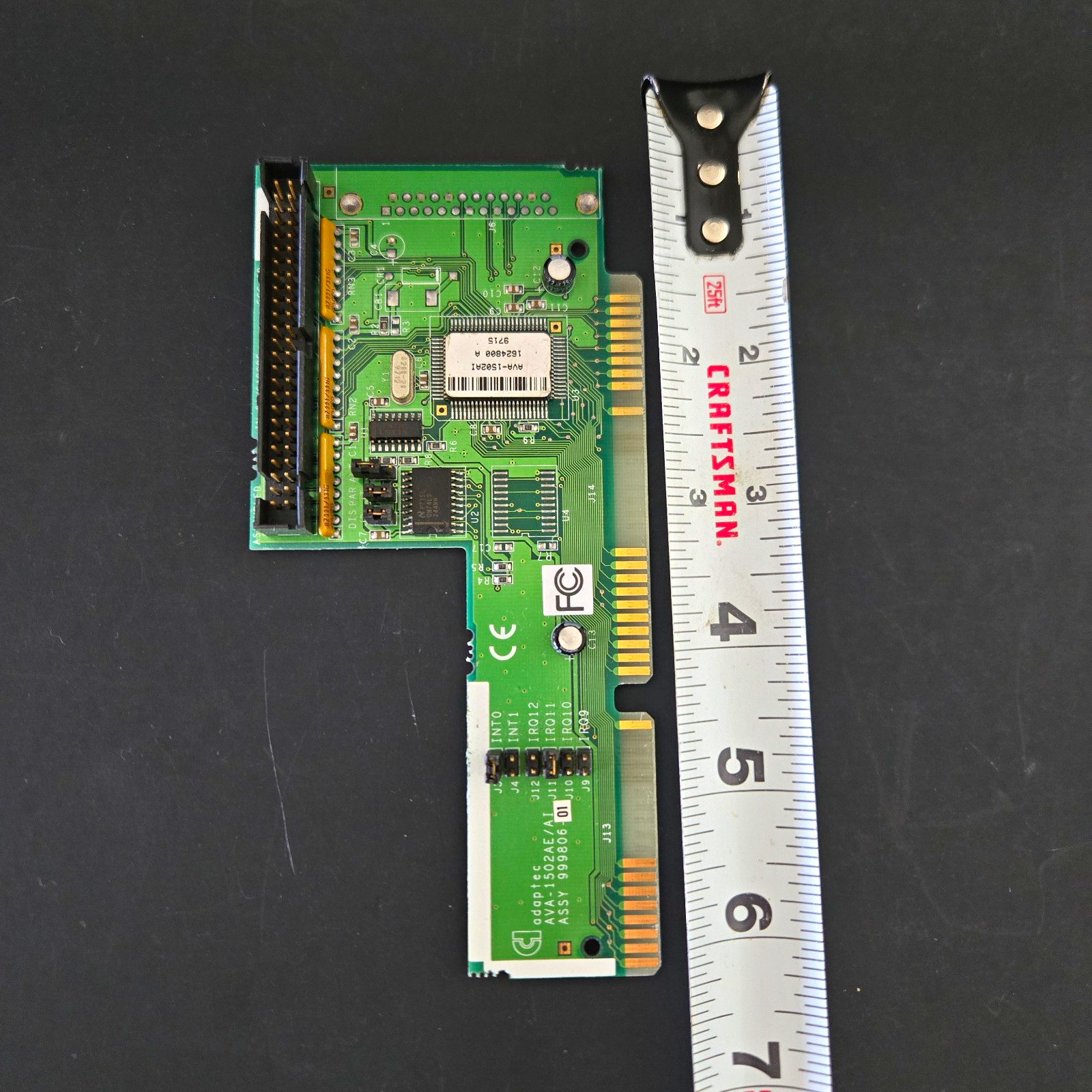 Vintage Adaptec AVA-1502AE/AI 16-Bit ISA SCSI Controller Card 999806 Retro PC