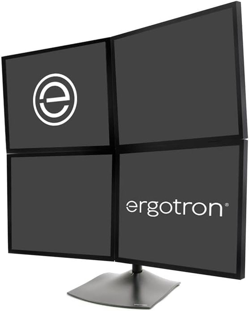 Ergotron – DS100 Quad Monitor Stand for Desk, Four Monitor VESA Mount – for 4 Mo
