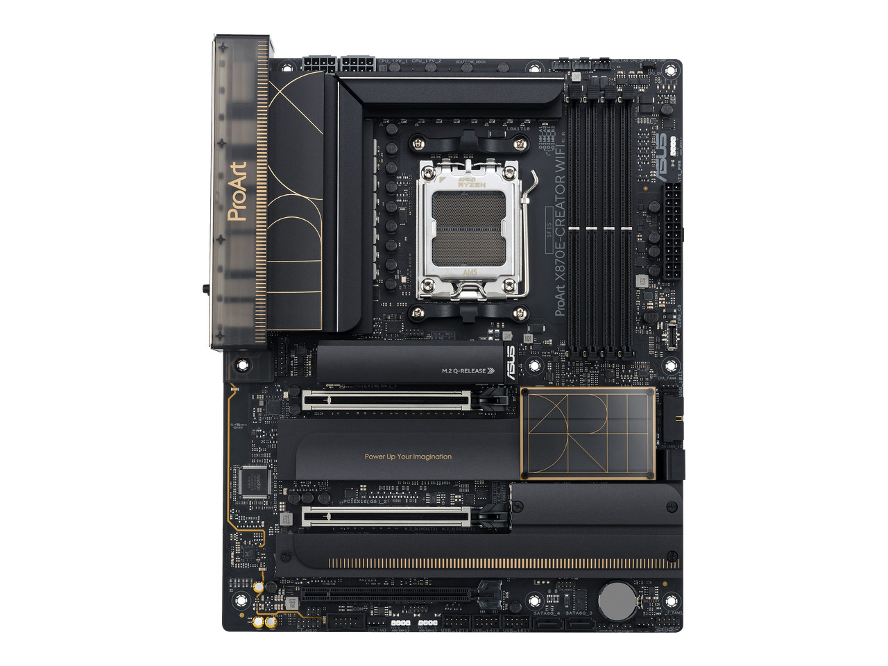 ASUS ProArt X870E-CREATOR WIFI AMD AM5 X870E ATX Motherboard PCIe 5.0 x16 slots