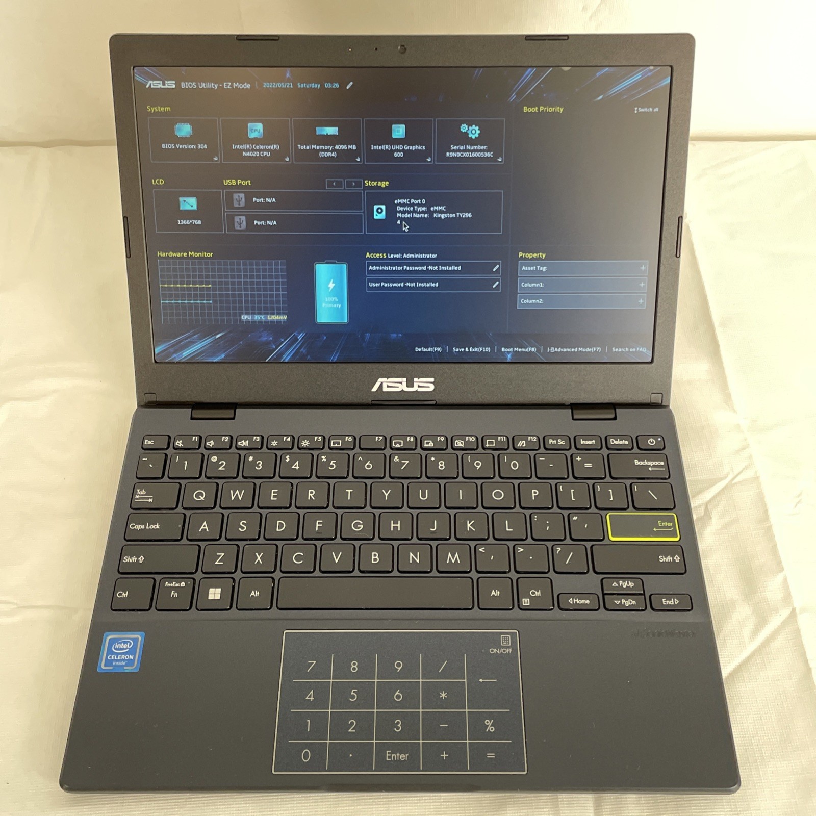 Asus Vivobook Go 12 E210M 11.6" Celeron N4020 1.2GHz 4GB RAM 64GB eMMC *READ*