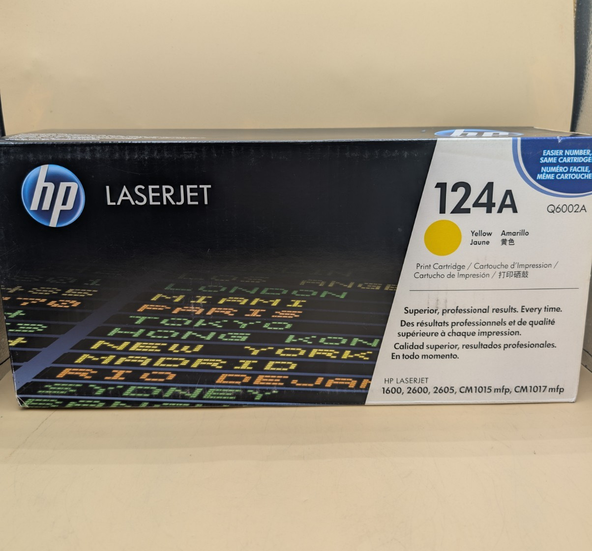 NEW Genuine HP LaserJet Printer Cartridge ~ 124A Yellow Q6002A