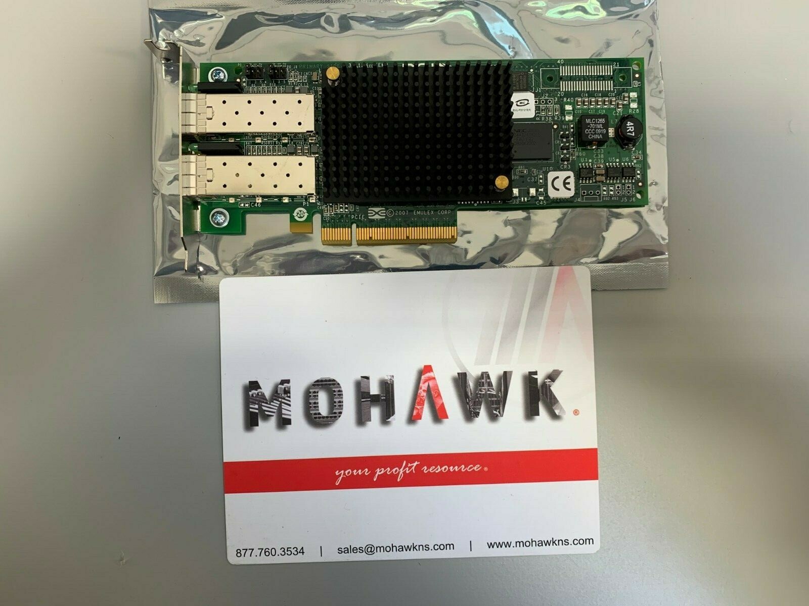 Emulex LPE 12002 Dual Port 8Gb Fibre Channel HBA LPE12002-E
