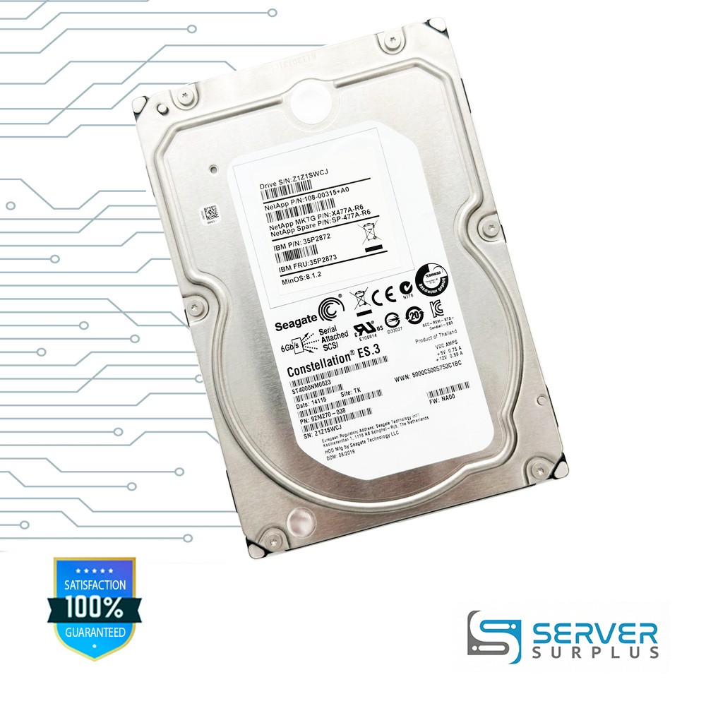 Seagate Constellation ES.3 4TB SAS 6Gb/s 6Gb/s 3.5" HDD | ST4000NM0023