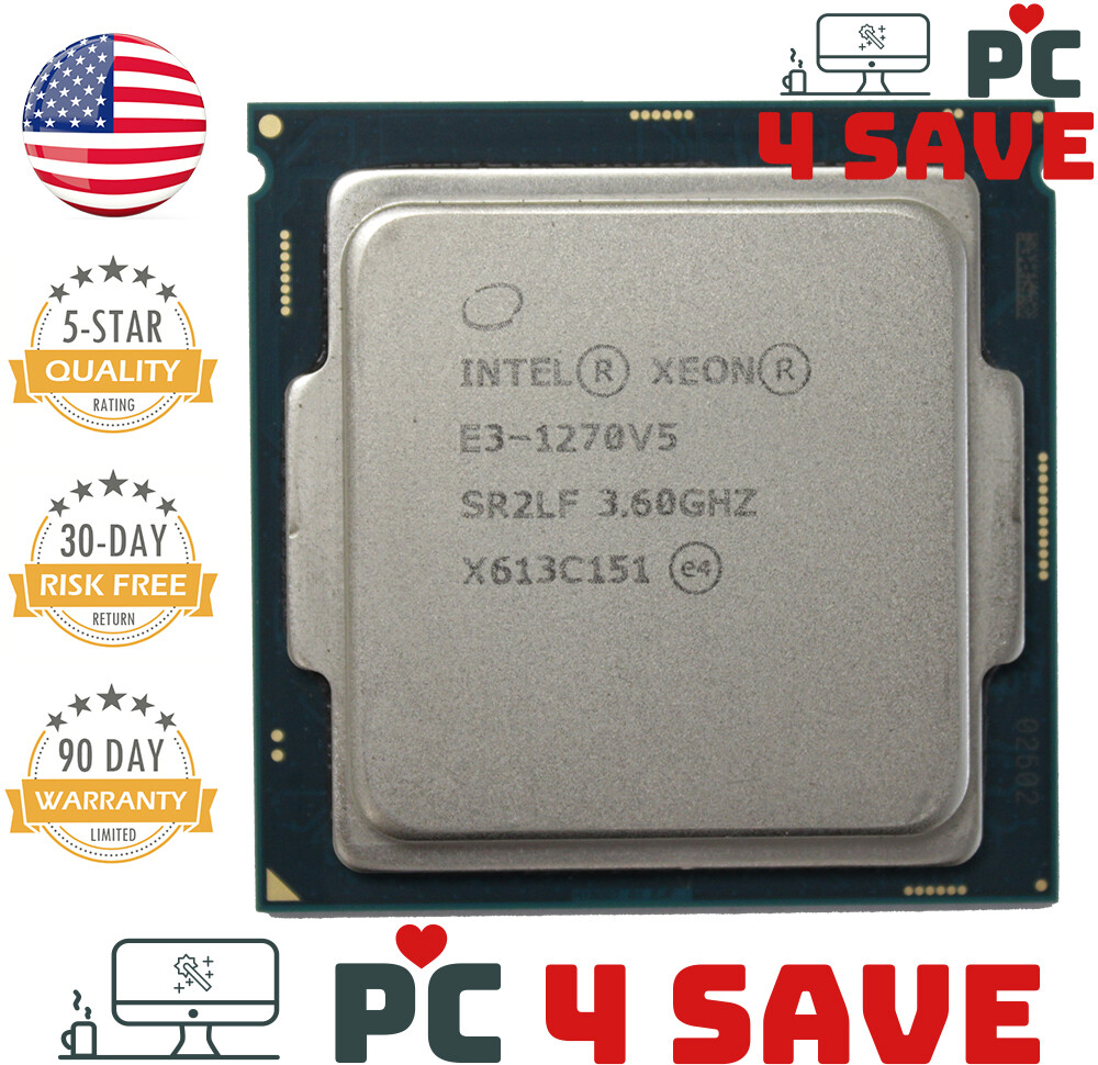 Intel Xeon E3-1270 V5 SR2CP SR2LF 3.60GHz 8MB 4-Core LGA1151 Workstation CPU 80W