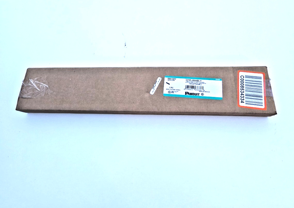 Panduit Cppl48wbly Patch Panel,Mini-Com,Rack Mt,48 Port